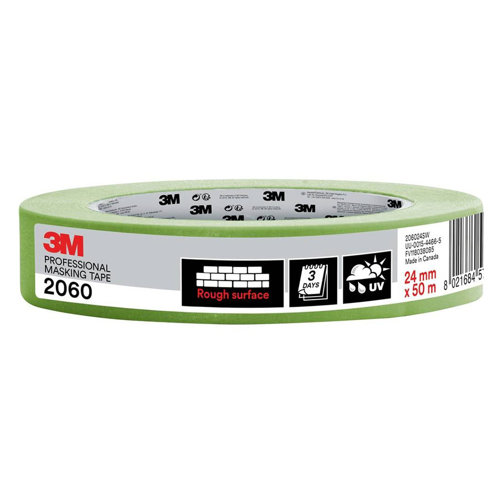 3M 2060 Professional Green Masking Tape 0.15 24mm x 50m
