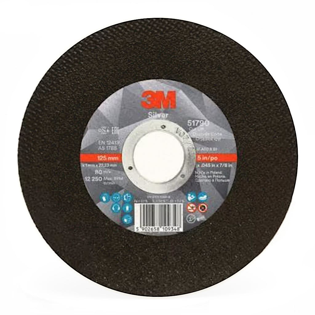 3M 51790 Disco da taglio Silver II A46 125 x 1mm T41