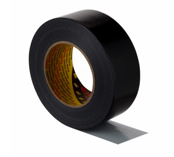 3M 2904 ruban adhésif toilé noir 0.19 50mm x 50m