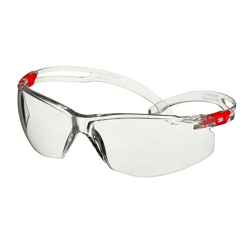 [28493] 3M SF501SGAF-RED-EU lunettes de sécurité SECUREFIT, verre incolore