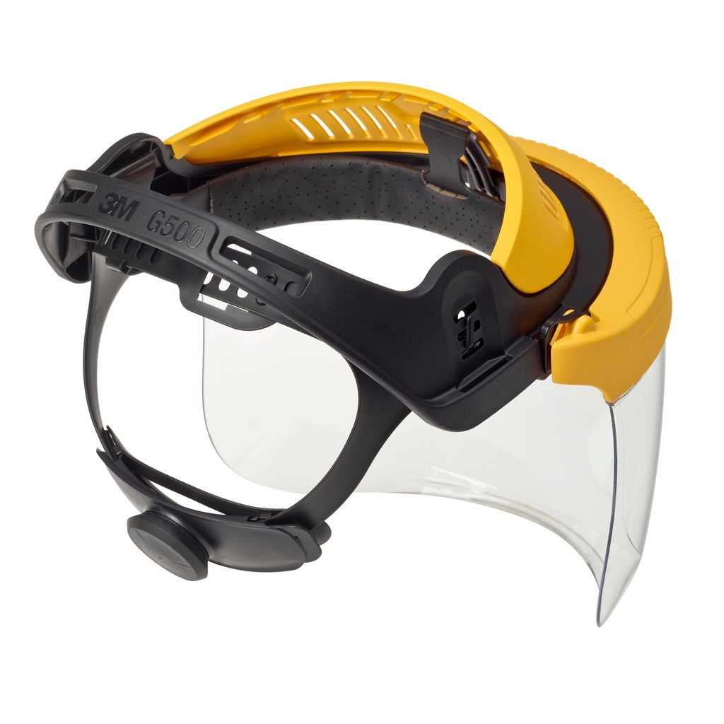 3M G500V5F11-GU combinaison serre-tête industriel jaune, avec visière