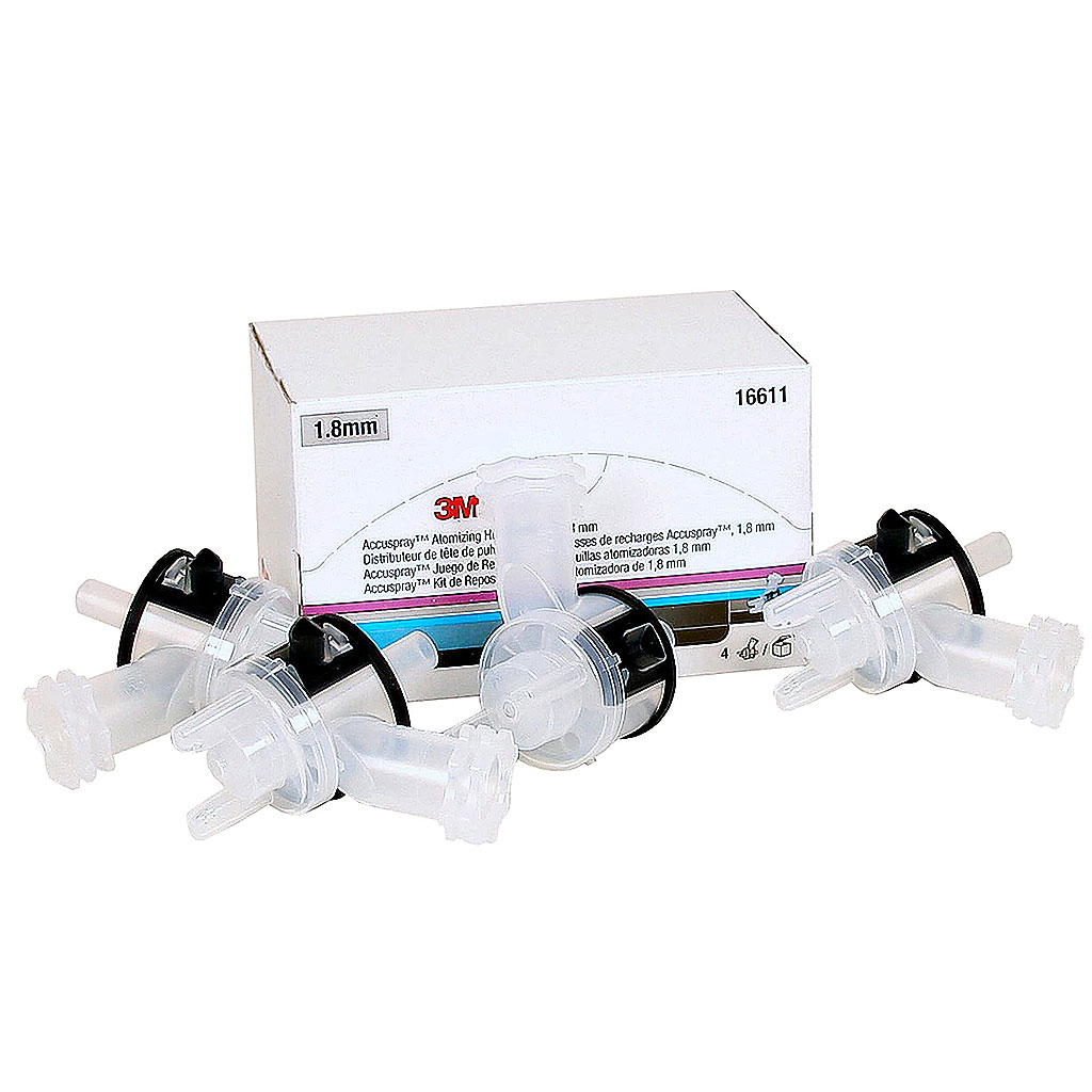 3M Accuspray 16611 têtes de pulvérisation 1.8mm, kit de 4pce