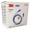 3M TR-01-000 bouchons d'oreille EAR Tracer avec cordon, bleu, 30dB