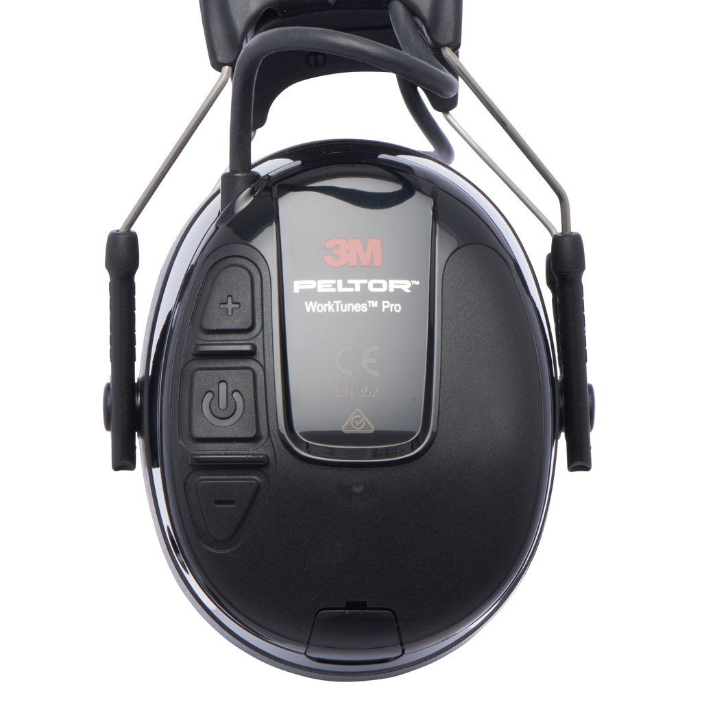 3M PELTOR HRXS220A casque radio FM WORKTUNES Pro, noir, serre-tête, 32dB