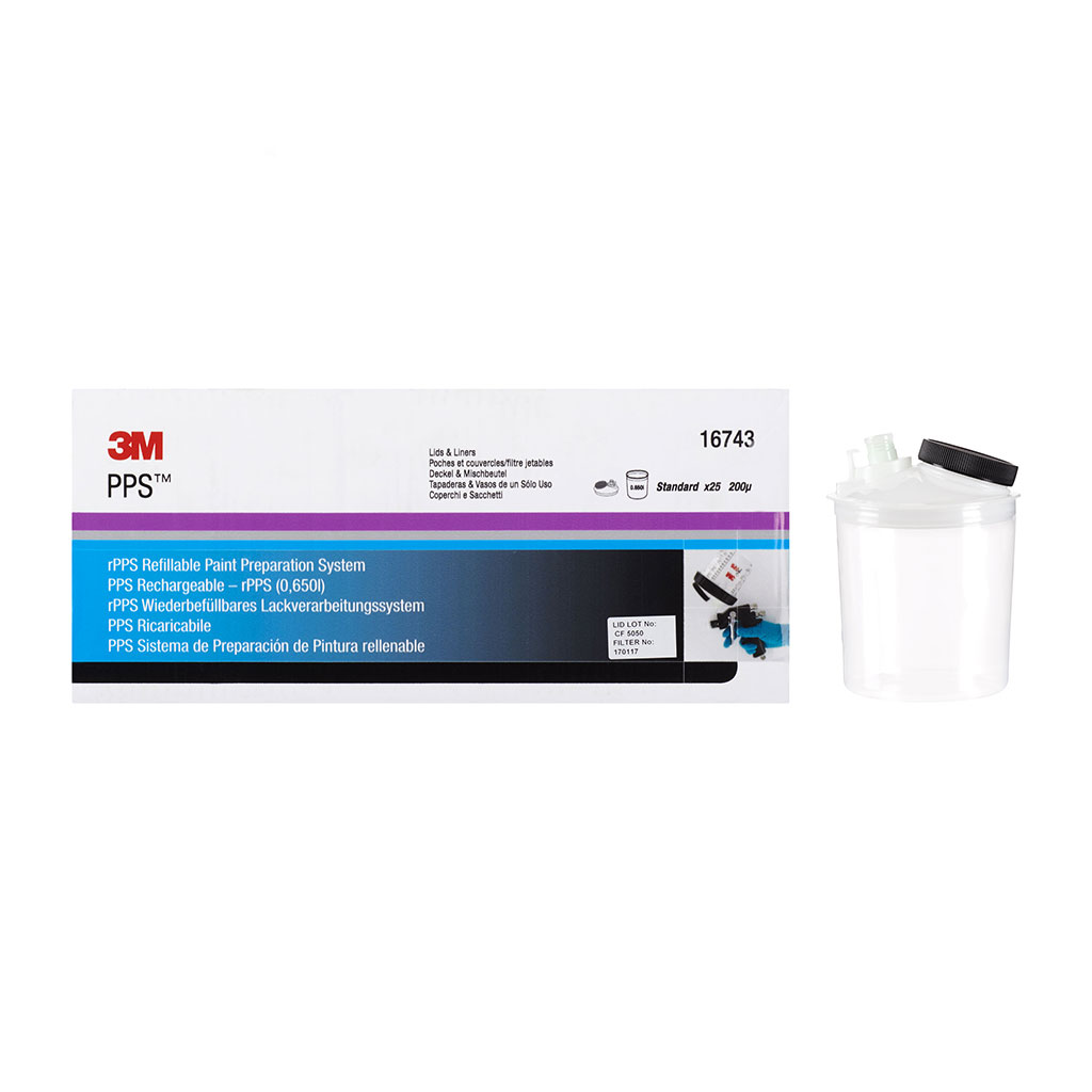 3M PPS 16743 kit rPPS 25 sets jetables 650ml 200 microns