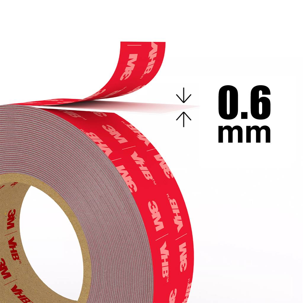 3M LSE-060WF ruban d'assemblage VHB blanc 0.6 19mm x 33m