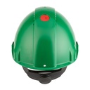 3M G3000 casque de protection avec indicateur UV, vert, ventilé