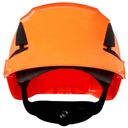 3M X5507NVE-CE casque de protection SecureFit orange, non ventilé