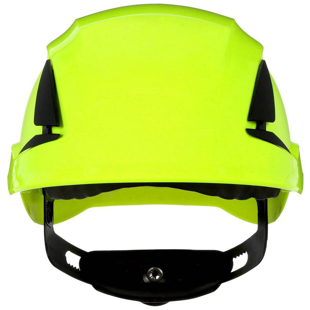 3M X5514V-CE casque de protection SecureFit vert fluo, ventilé