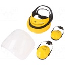 3M G500V5F11H510-GU serre-tête jaune avec visière et casque, 26dB