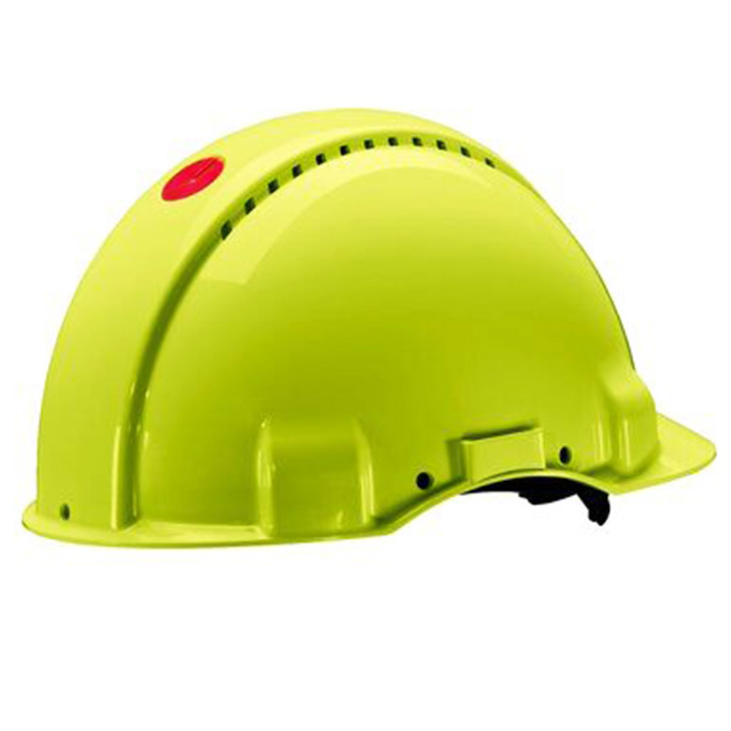 3M G3000 casque de protection avec indicateur UV, vert fluo, ventilé