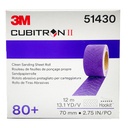 3M 737U rouleau feuilles Hookit 51430 P80 70mm x 12m multitrous