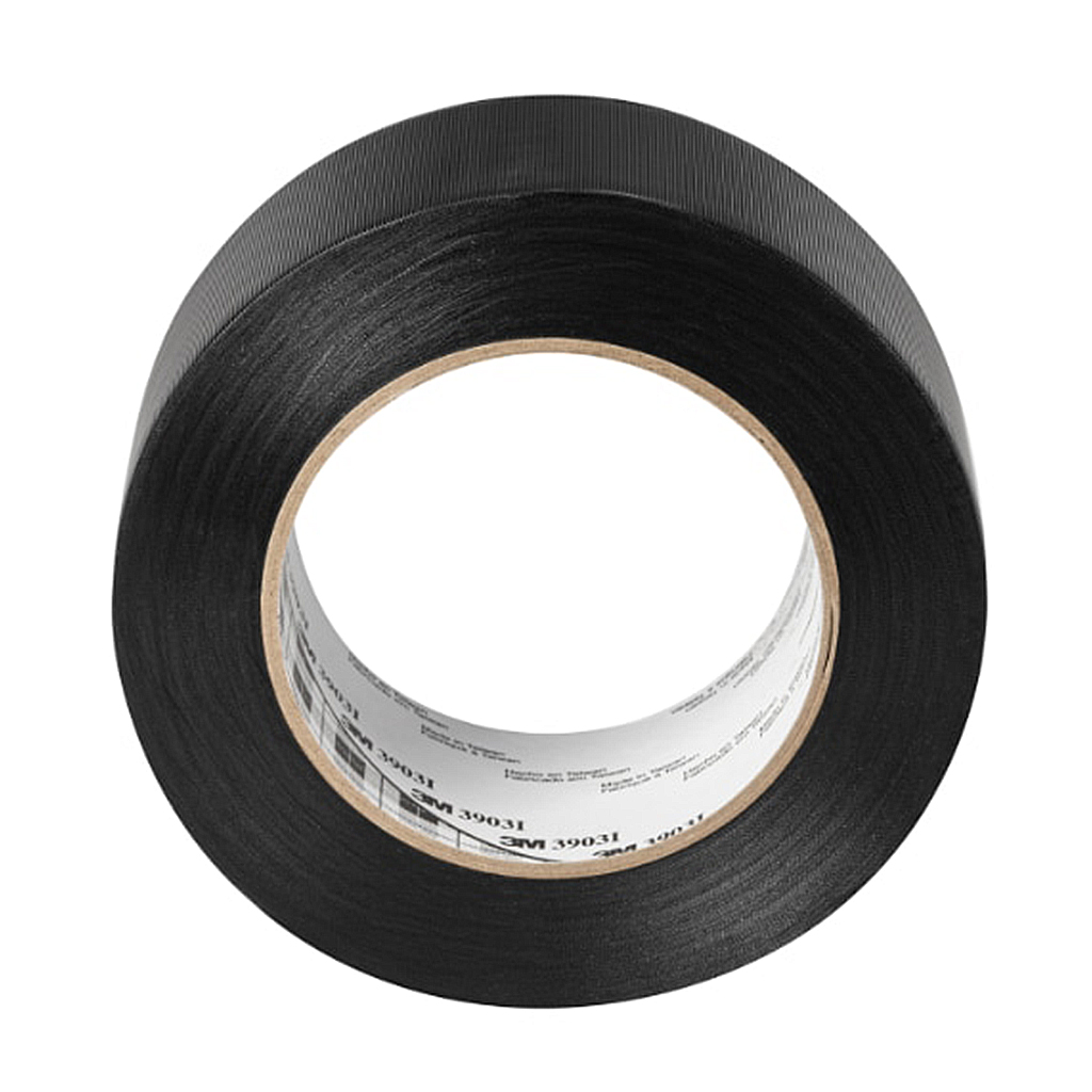 3M 3903i ruban adhésif toilé noir 0.15 50mm x 50m