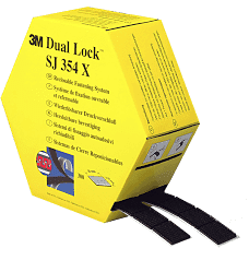 3M SJ-354X Dual Lock ruban auto-agrippant noir 25mm x 11m