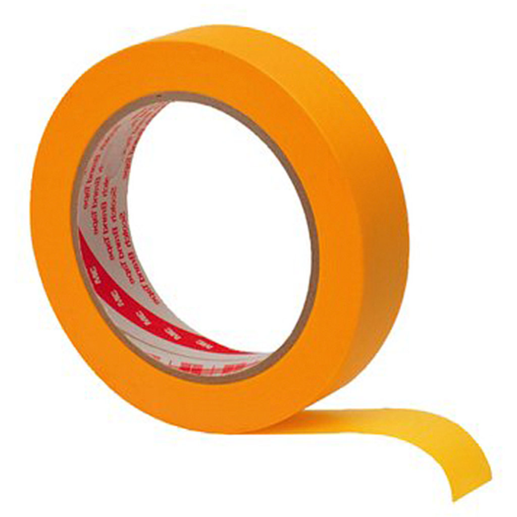 3M 244 smooth paper masking tape yellow 0.085 30mm x 50m