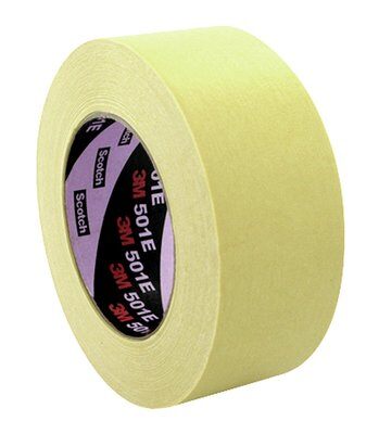 3M 501E ruban adhésif de masquage papier crêpé chamois 0.171 24mm x 50m