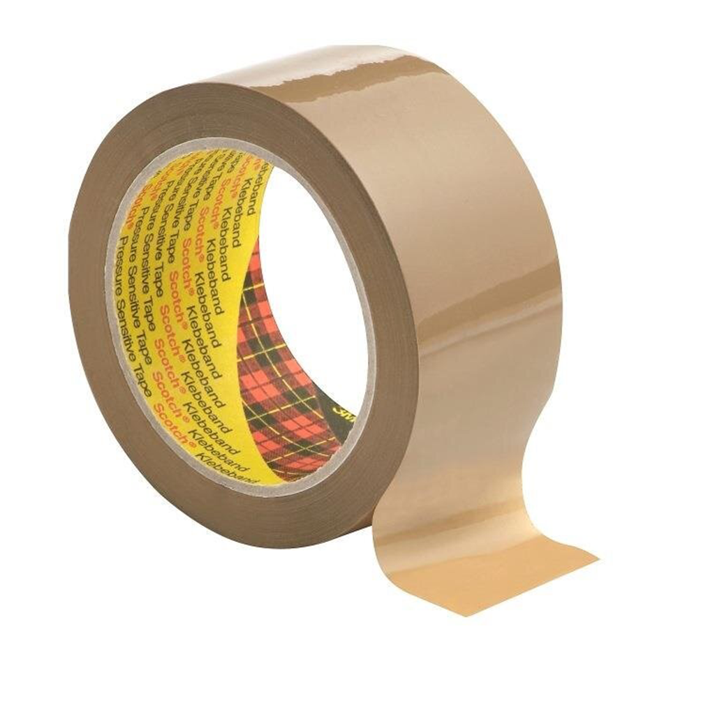 3M 3707 braunes PP-Verpackungsband 0.055 50mm x 66m