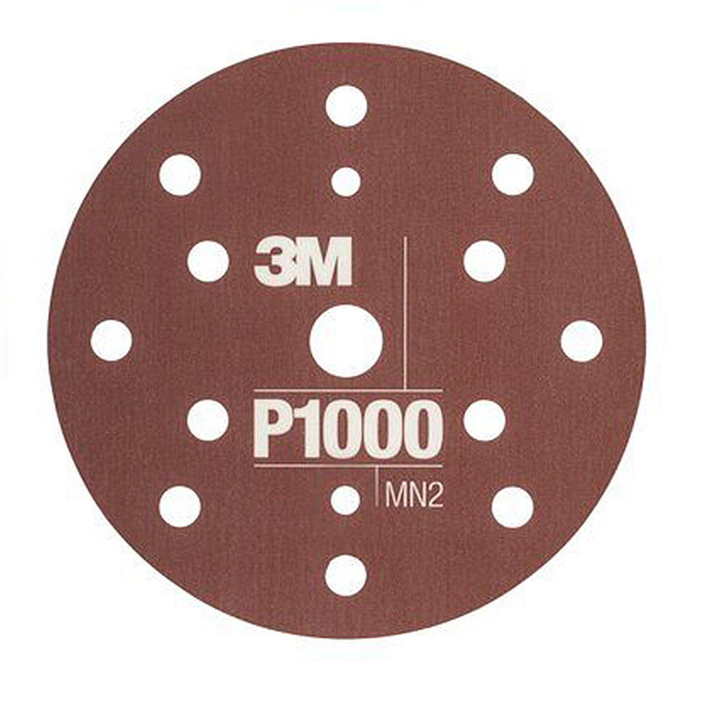 3M 270J Disco abrasivo P1000 Hookit 150mm 15 fori