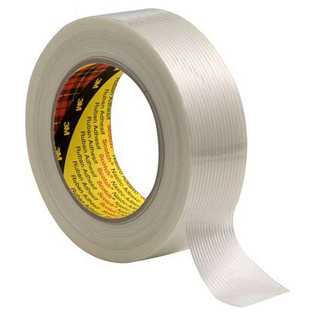 3M 8956 ruban adhésif filamenté transparent 0.12 25mm x 50m
