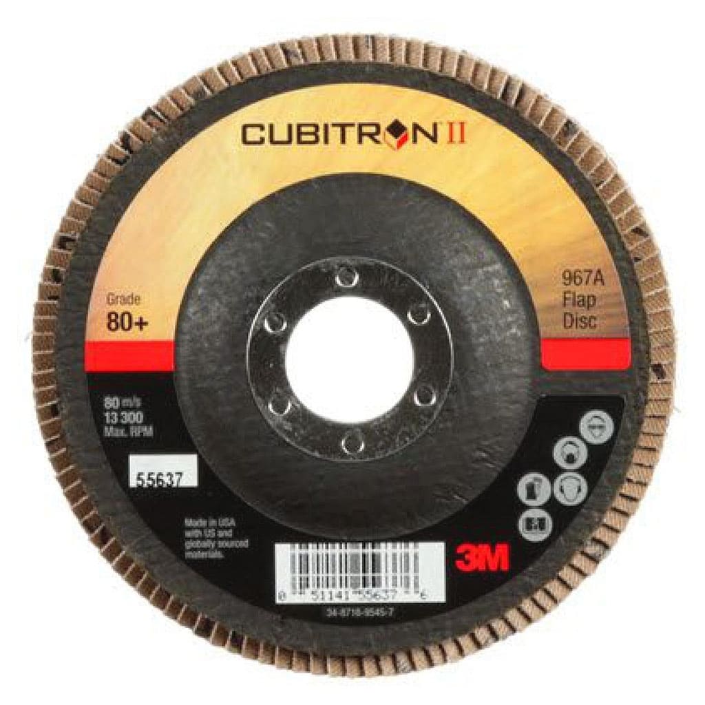 3M 967A Cubitron II Fächerschleifscheibe P60 125mm x 22mm T27