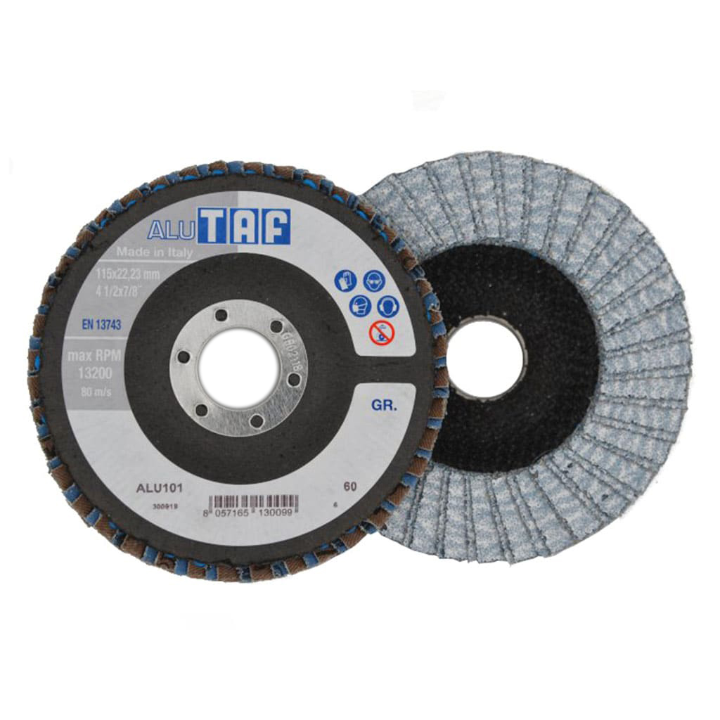 TAF ALU103 disco lamellare P60 piatto 125 x 22mm