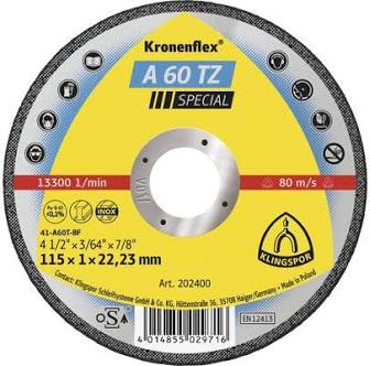 Klingspor cutting disc A60TZ SPECIAL 125 x 1mm