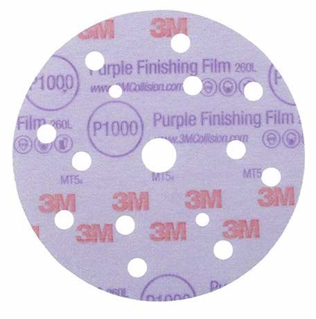 3M 260L Hookit P600 abrasive disc 150mm 15 holes