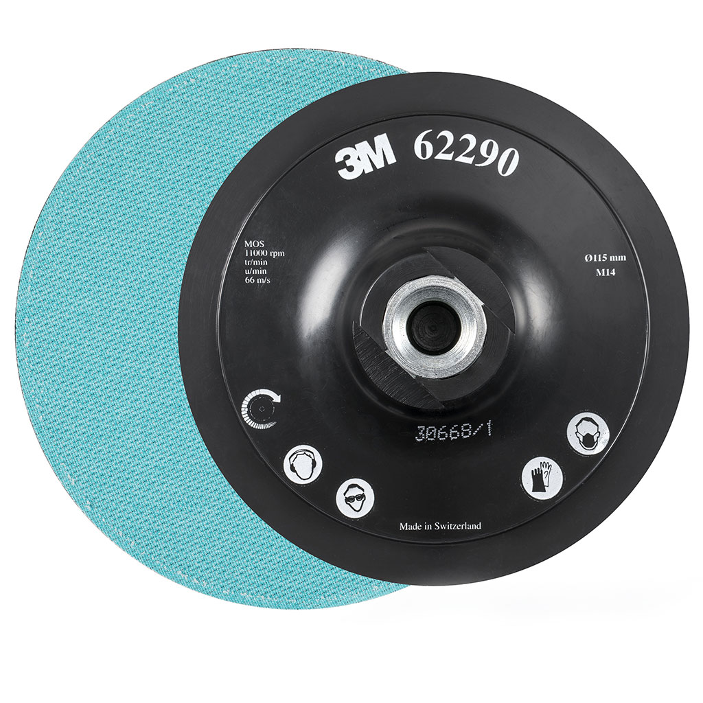 3M 62290 platorello di supporto Hookit per disco 115mm, M14