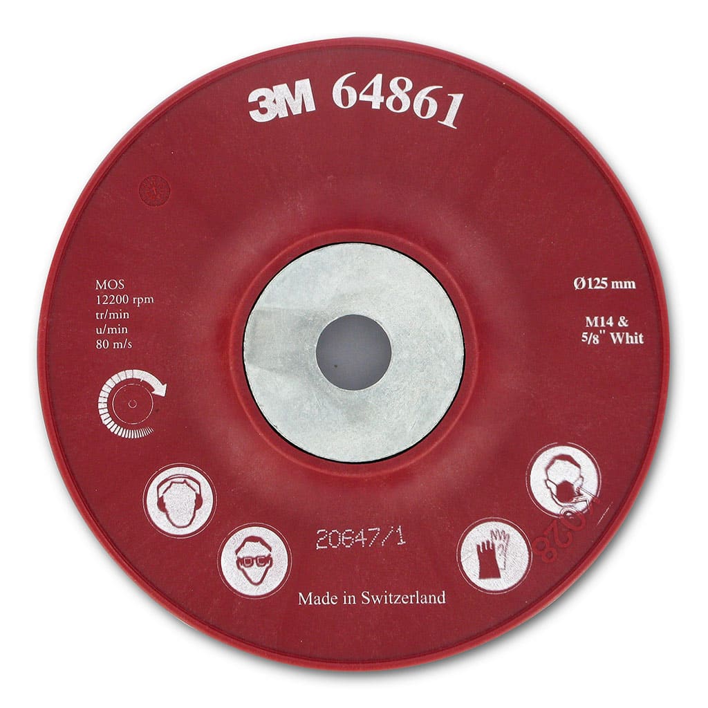 3M 64861 ribbed support plate for fiber disc 125mm