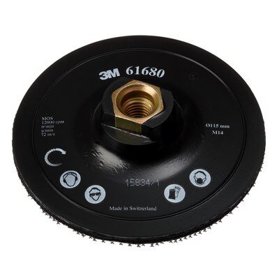 3M 61680 Hookit Stützteller für SCD-Scheiben 115mm, M14, mit Mittelstift