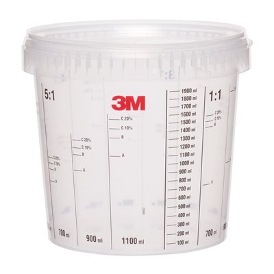 3M 50405 Mischbecher 2300 ml, Karton mit 90 Stück