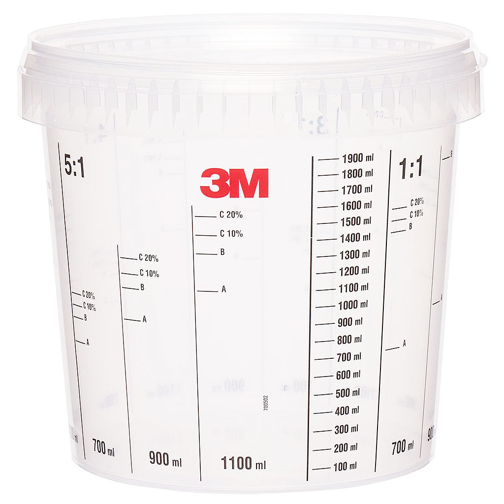 3M PPS 50405 Mischbecher 2300 ml, Karton mit 90 Stück