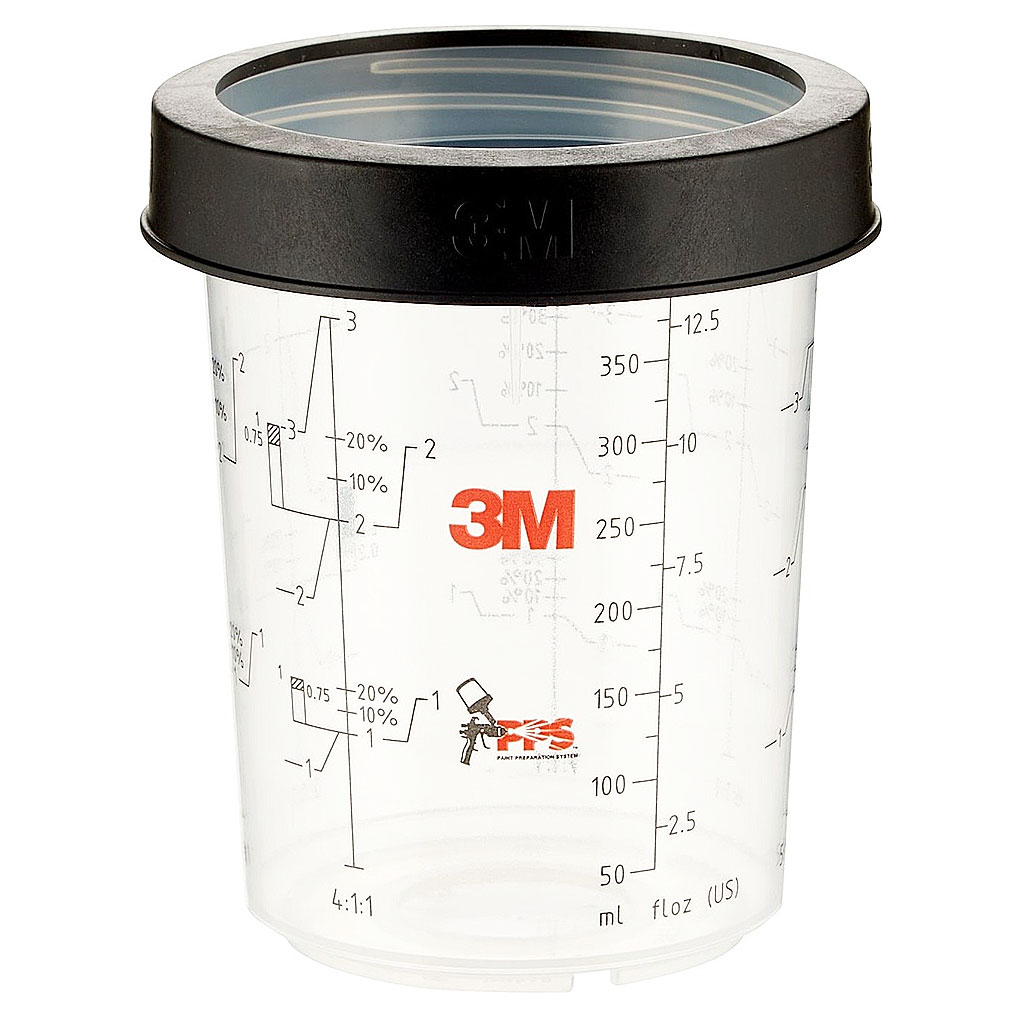 3M PPS 16122 godet gradué et bague de serrage Standard 400ml box de 2pce