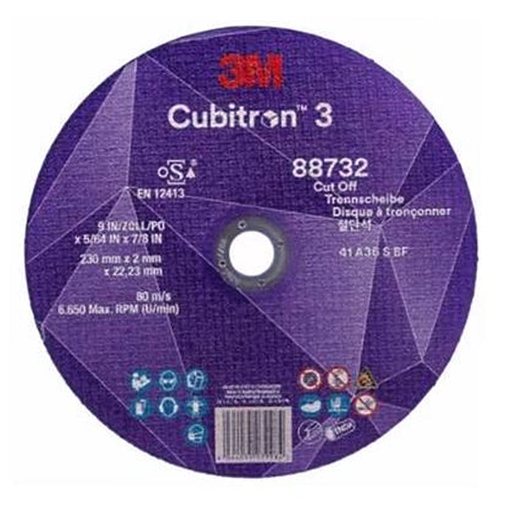 3M 88732 Cubitron 3 A36 230 x 2mm T41 cutting disc