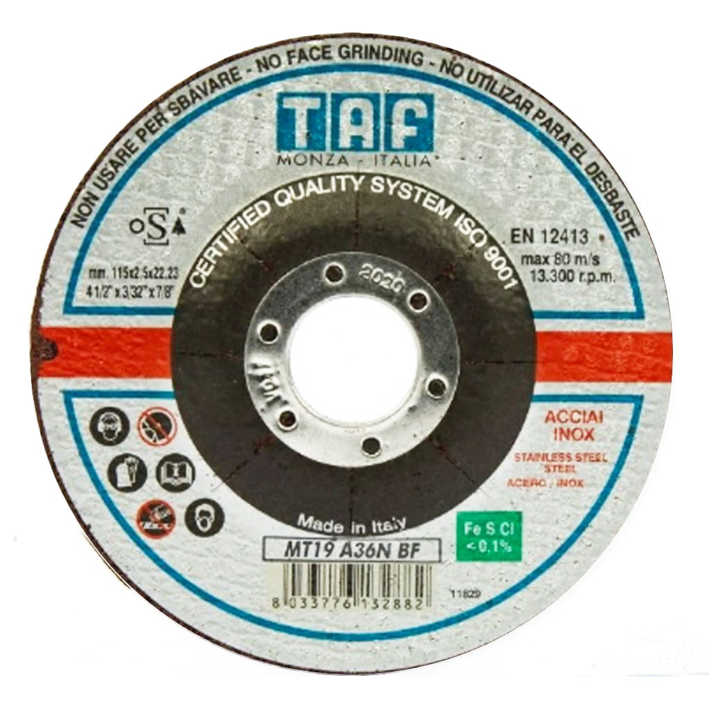 TAF cutting disc MT19 A36N 125 x 2.5mm