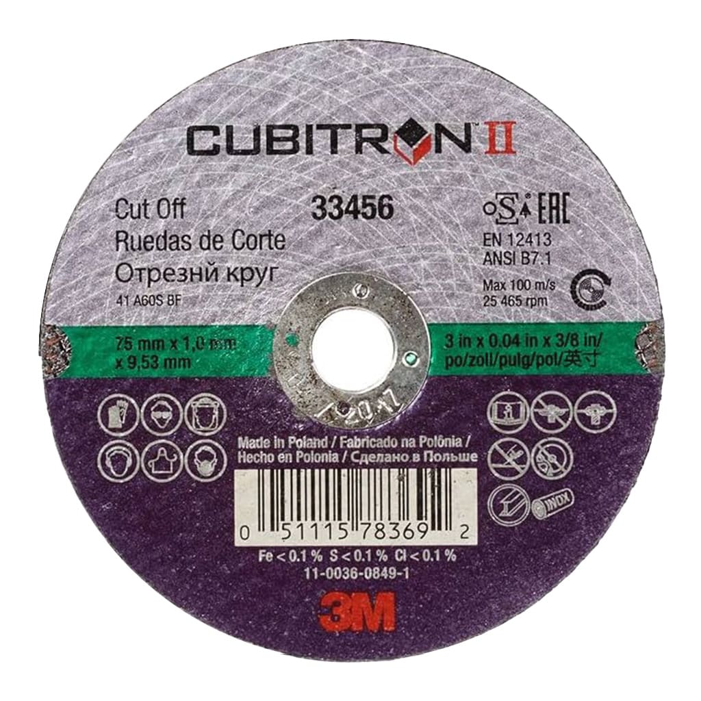 3M disque à tronçonner 33456 Cubitron II 75 x 1.0mm