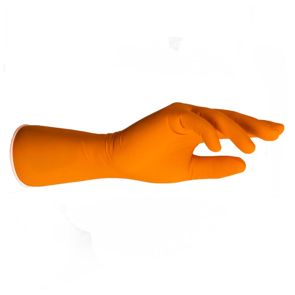 ShieldSkin 300 sterile orangefarbene Nitrilhandschuhe, Größe S/7, Box mit 40 Handschuhen