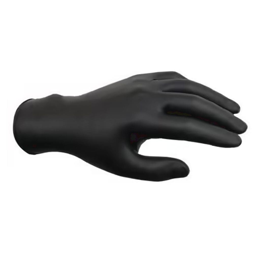 Gants nitrile Microflex noir sans poudre taille L/8-9, box de 100pce