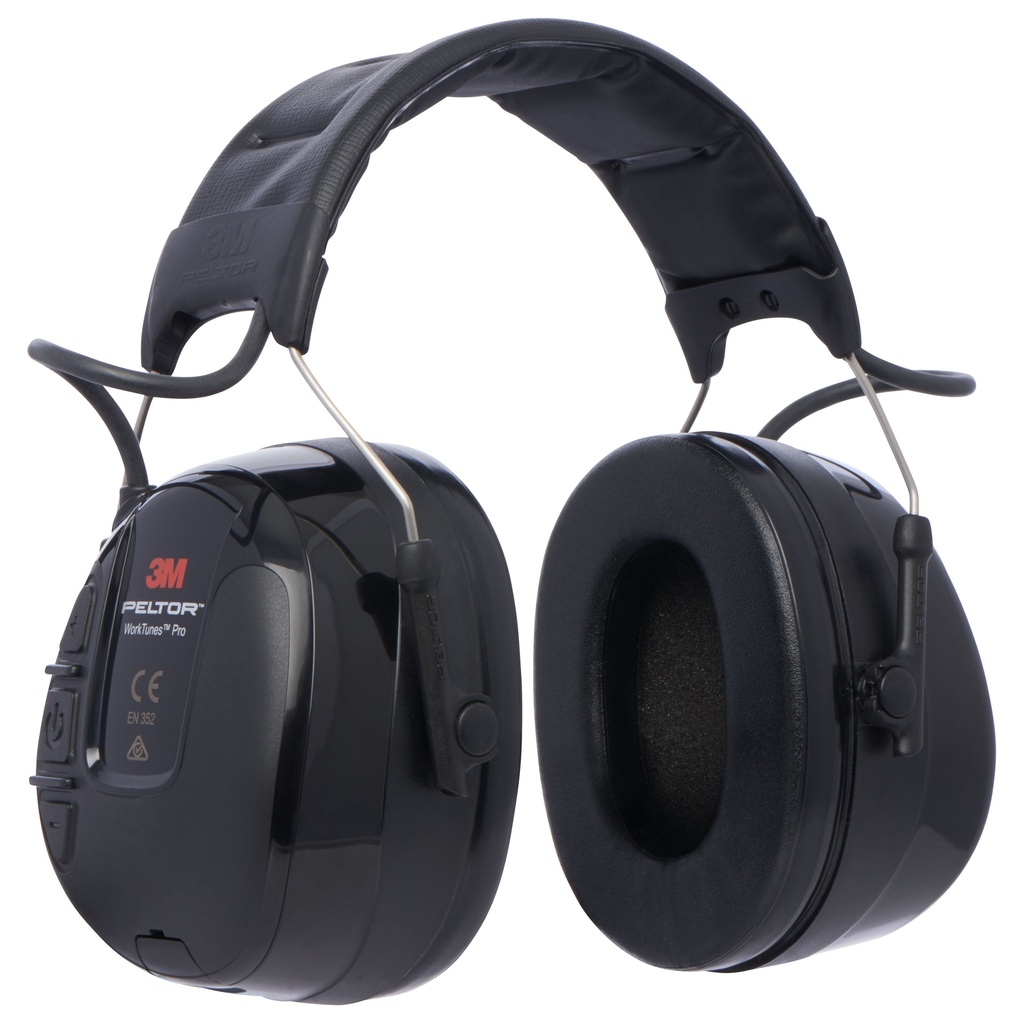 3M PELTOR HRXS220A casque radio FM WORKTUNES Pro, noir, serre-tête, 32dB