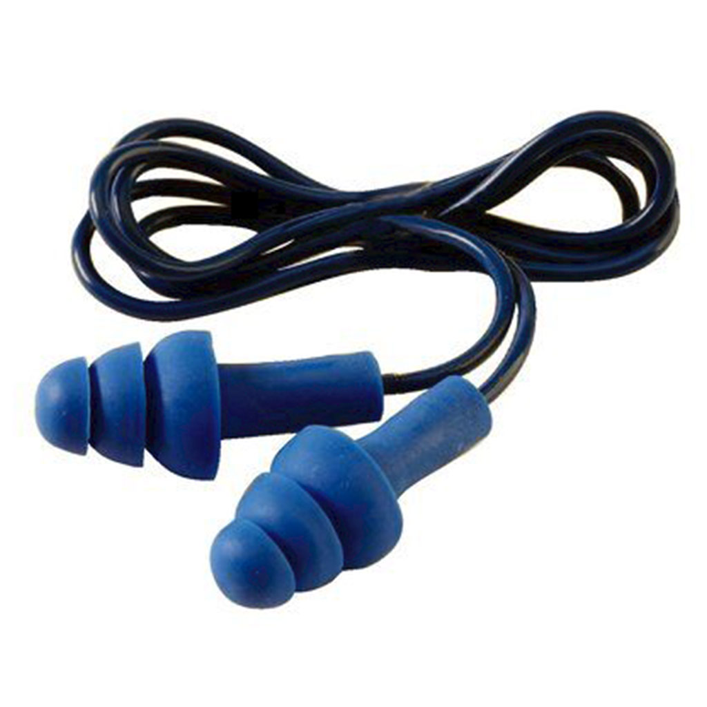 3M TR-01-000 EAR Tracer earplugs with cord, blue, 30dB