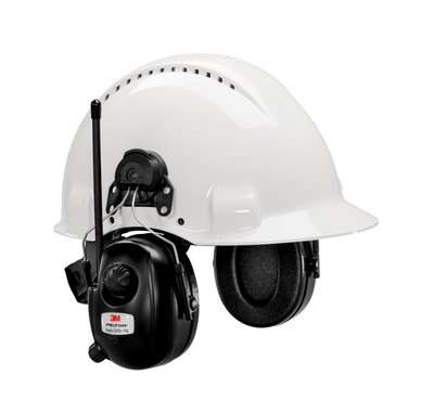 3M PELTOR HRXD7P3E-01 Earmuff with Helmet Mounted Radio, 30dB