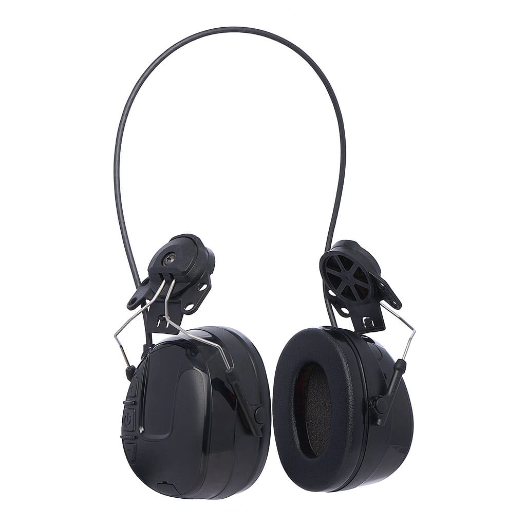 3M PELTOR HRXS220P3E WORKTUNES Pro FM radio headset, black, helmet mounted, 31dB