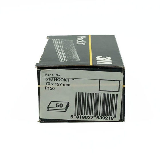 3M 618 feuille abrasive Hookit P150 70 x 127mm