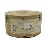 3M 124 rouleau abrasif  P100 90mm x 50m