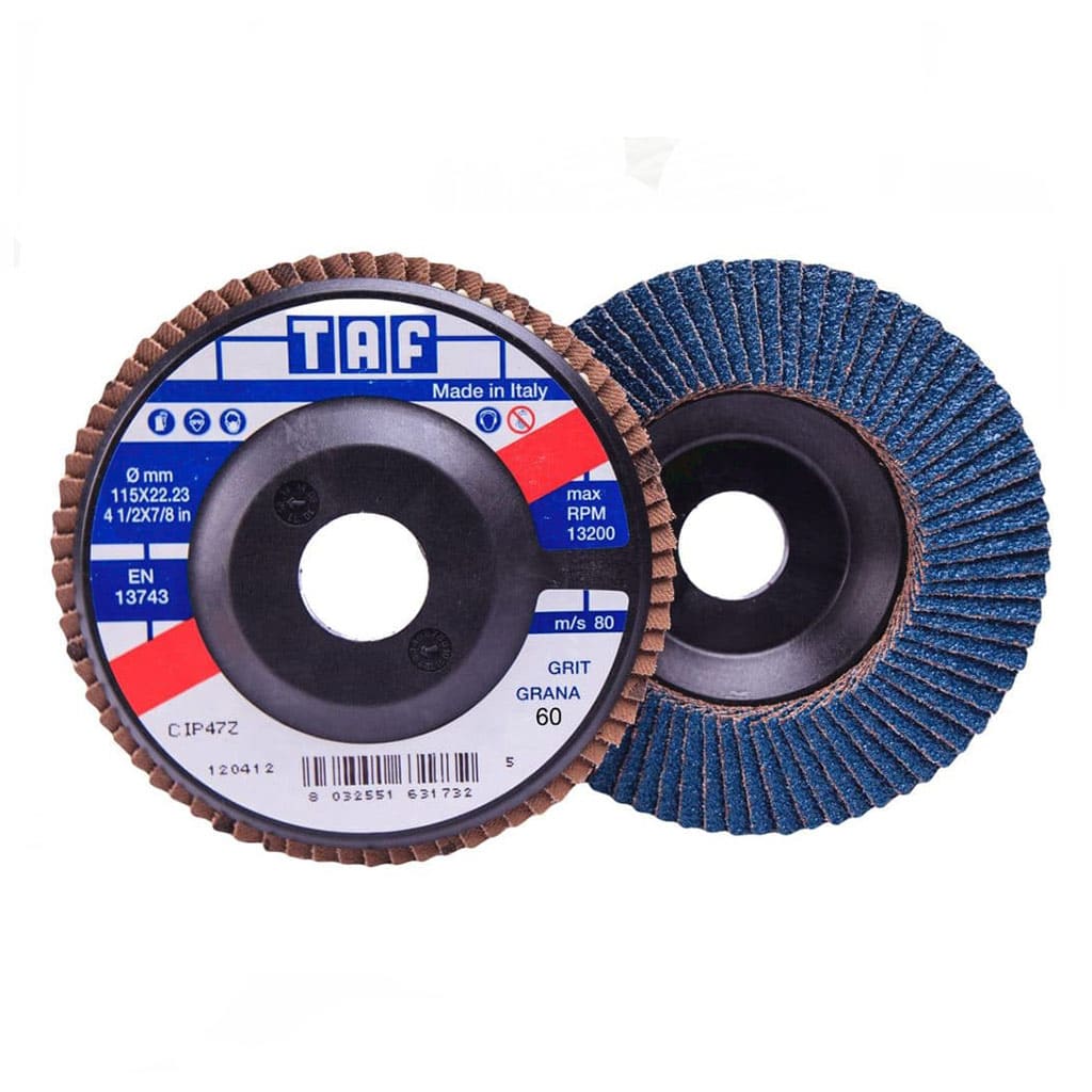 TAF zirconium flap disc CIP58Z 60 125 x 22mm