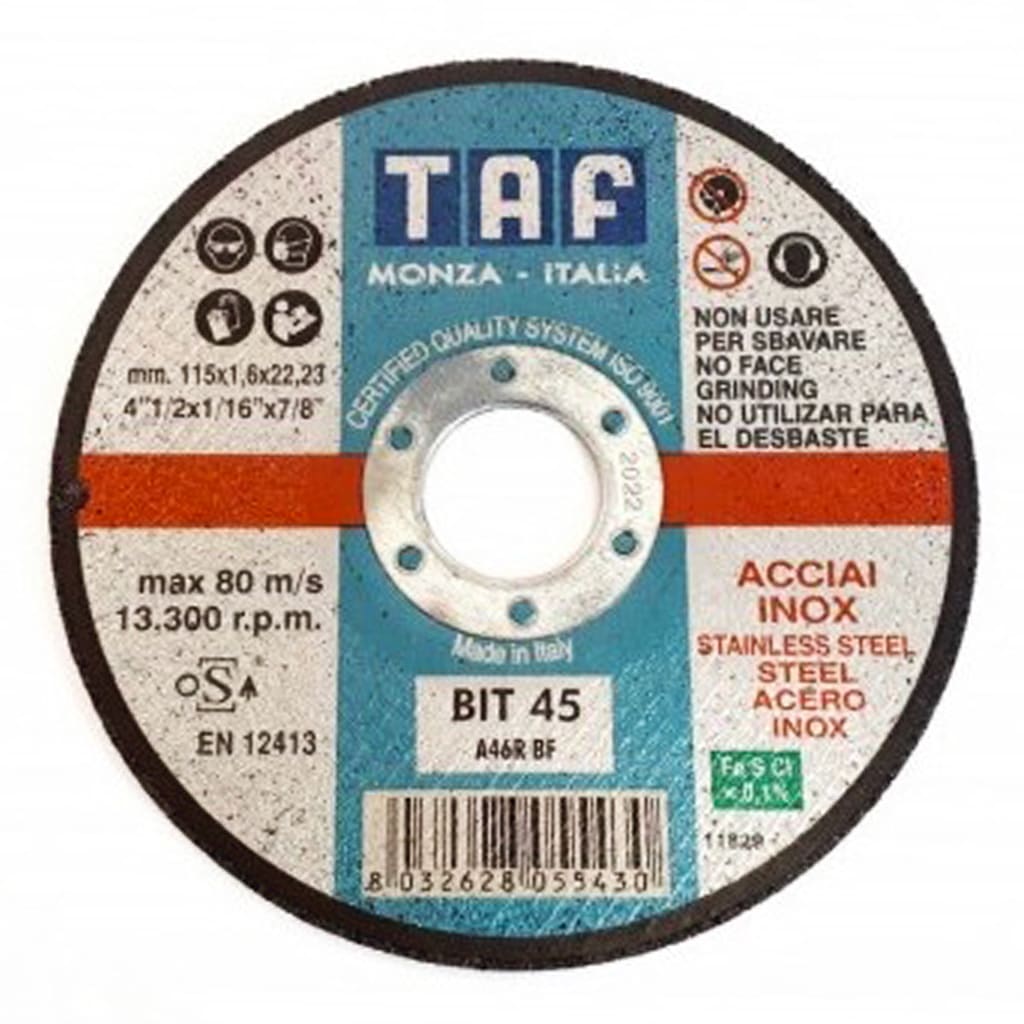 TAF cutting disc BIT45 A46R 115 x 1.6mm