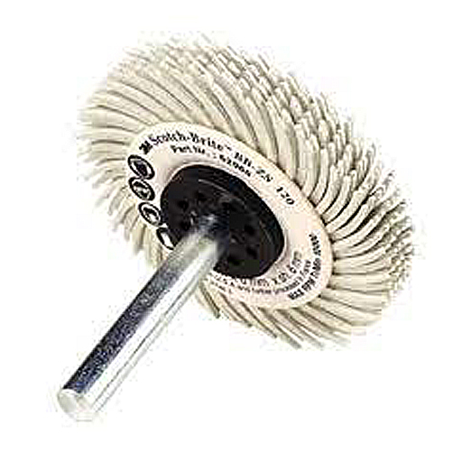 3M BB-ZS 62969 radial bristle P120 76mm shank 6mm