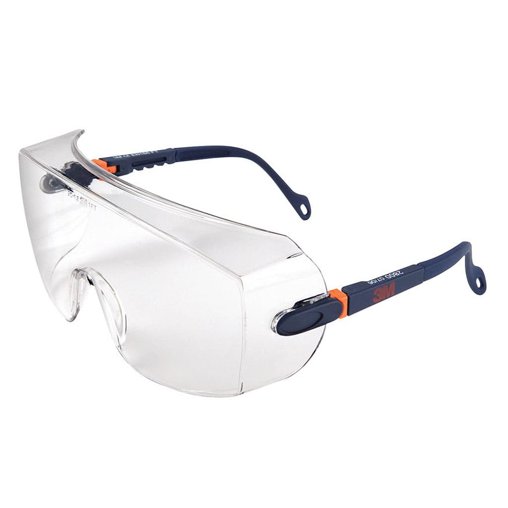 3M 2800 over safety glasses, clear lens