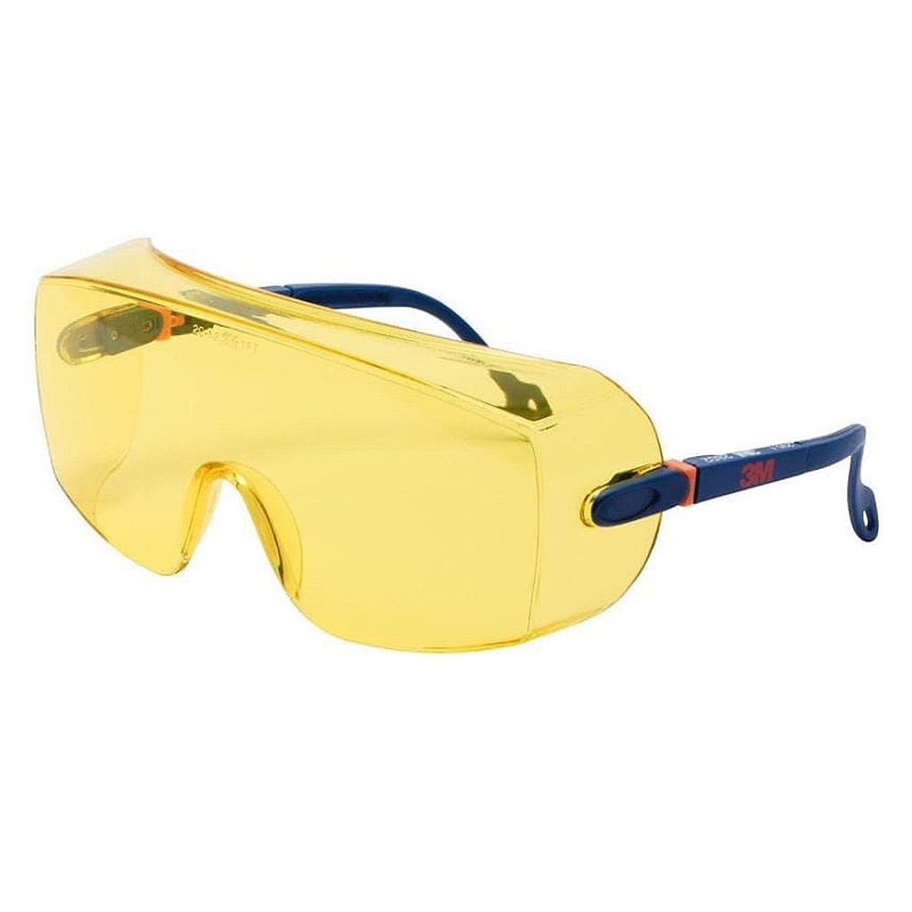 3M 2802 safety glasses, yellow lens