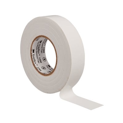 3M Temflex 1500 ruban vinyle isolant blanc 0.15 19mm x 20m